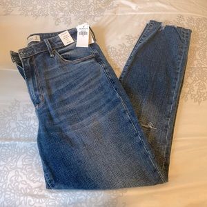 A&F High Rise Super Skinny Ankle Jeans